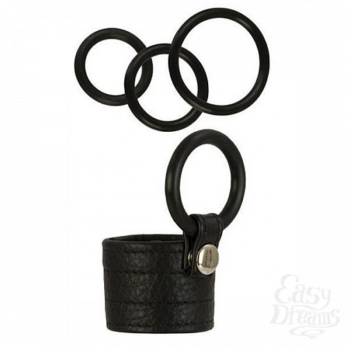 ���������� 1:  ����� Adonis Zeus Leather Cockring, ������