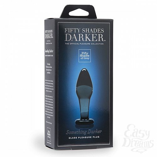 ���������� 5  ���������� �������� �������� DARKER SOMETHING DARKER GLASS BUTT PLUG - 10,7 ��.