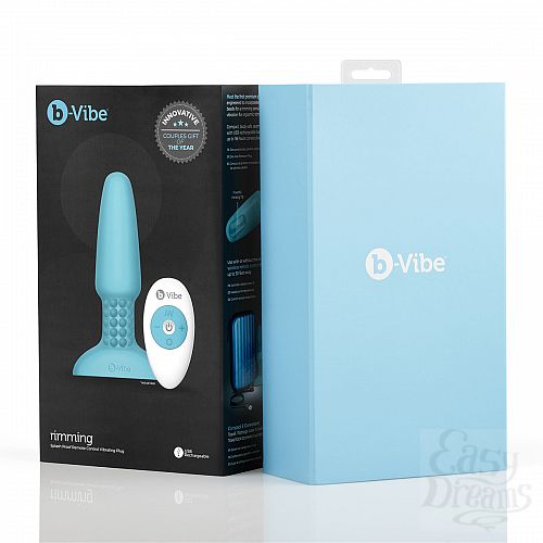 ���������� 5  �������� �������-������ � ������� �������� B-Vibe Rimming Plug TEAL
