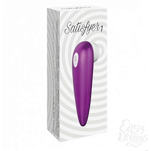 Фотография 3  Вакуумный клиторный стимулятор - Satisfyer 1. Фиолетовый, Фиолетовый