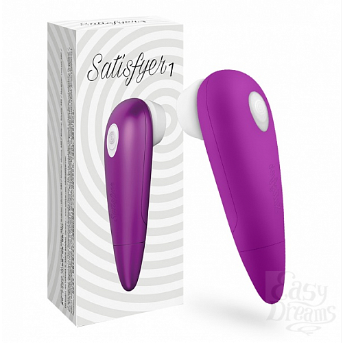 Фотография 4  Вакуумный клиторный стимулятор - Satisfyer 1. Фиолетовый, Фиолетовый
