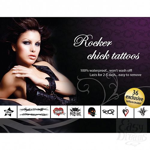 Фотография 4  Тату набор Rocker Chick, 36 шт  