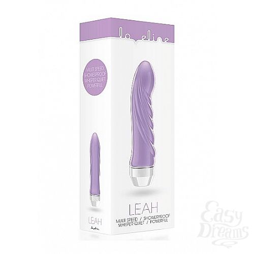Фотография 3  Фиолетовый вибратор со складочками Leah - 15 см.