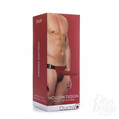 ���������� 2  ������� ����� ������� Hollow Design Strap On - 20 ��.