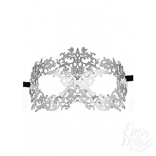 Фотография 3:  Маска Forrest Queen Masquerade , Серебристый Фотография 3  Маска Forrest Queen Masquerade , Серебристый