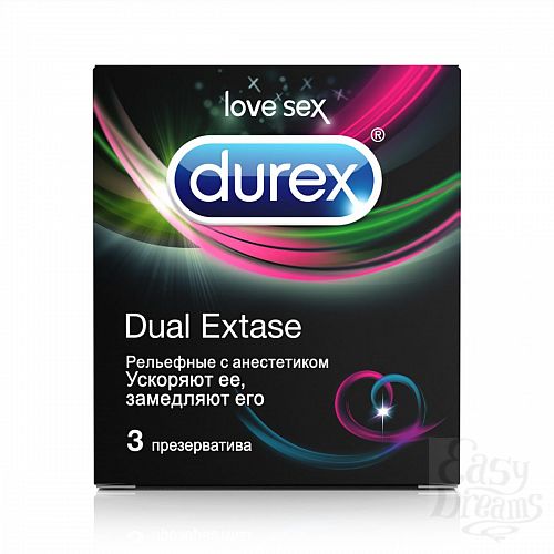 ���������� 1:  ��������� ������������ � ����������� Durex Dual Extase - 3 ��.