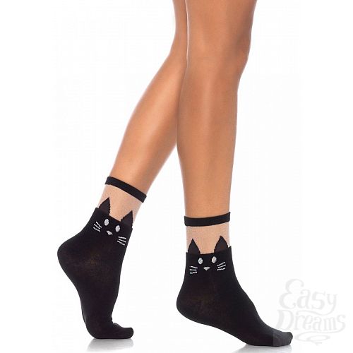  1:     BLACK CAT OPAQUE ANKLET
