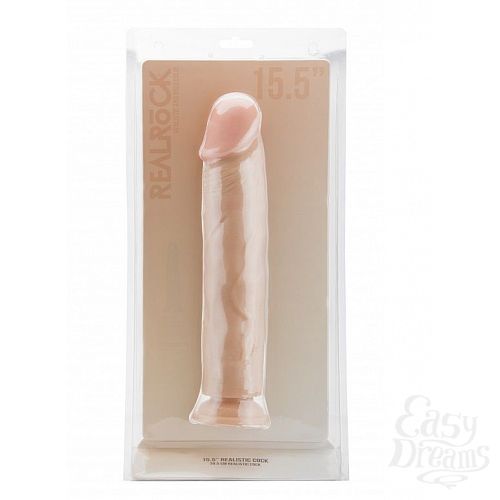 ���������� 2  �������� �������������-������ Realistic Cock 15,5 Inch No Scrotum - 39,5 ��.