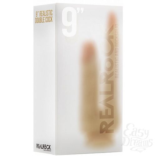 ���������� 2  �������� �������-����������� ������������� Realistic Double Cock 9 Inch - 23 ��.
