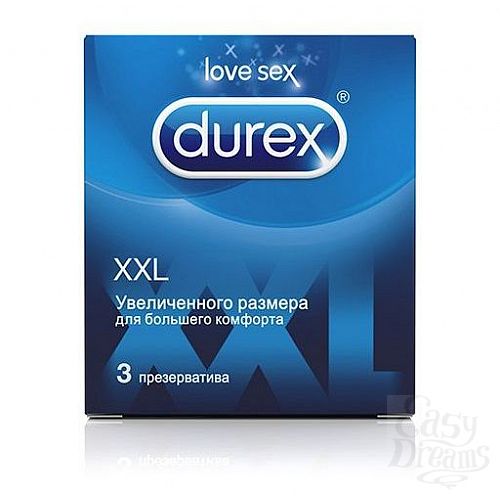 ���������� 1:  ������������ ������������ ������� Durex XXL - 3 ��. 
