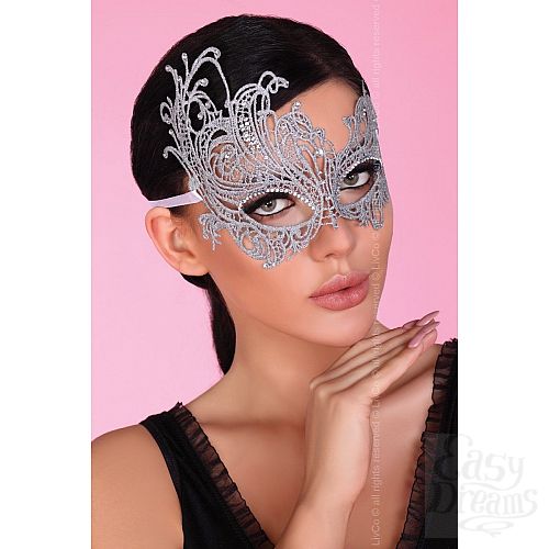 Фотография 1:  Серебристая ажурная маска Mask Silver Фотография 1:  Серебристая ажурная маска Mask Silver