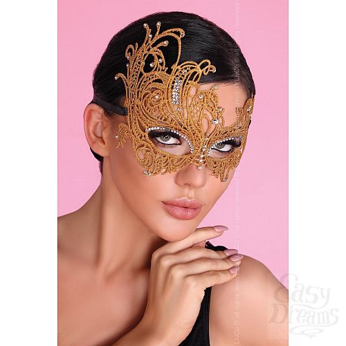 Фотография 1:  Золотистая ажурная маска Mask Golden Фотография 1:  Золотистая ажурная маска Mask Golden
