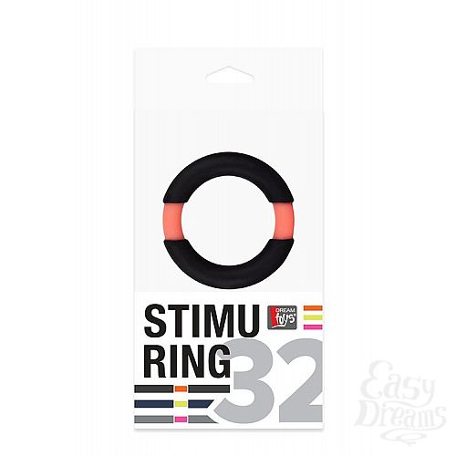 ���������� 2  ׸���� ����������� ������ NEON STIMU RING 32MM BLACK/ORANGE