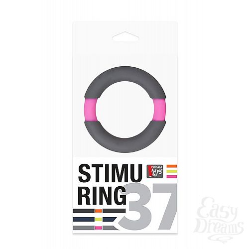 ���������� 2  ����� ����������� ������ NEON STIMU RING 37MM GREY/PINK