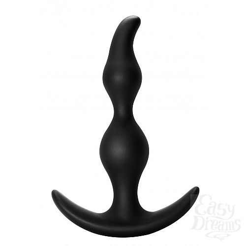  1:  ׸   Bent Anal Plug Black - 13 .
