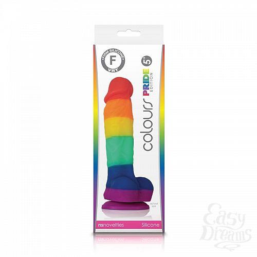 ���������� 2  �������� ������������� Colours Pride Edition 5  Dildo - 17,8 ��.