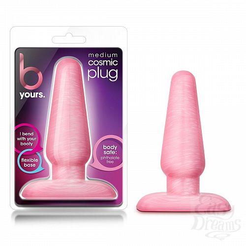 Фотография 2  Розовая анальная пробка B Yours Medium Cosmic Plug - 11,4 см.