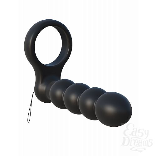 Фотография 2  Эрекционное кольцо с анальным фаллоимитатором с вибрацией C-Ring от Pipedream, 2 см 