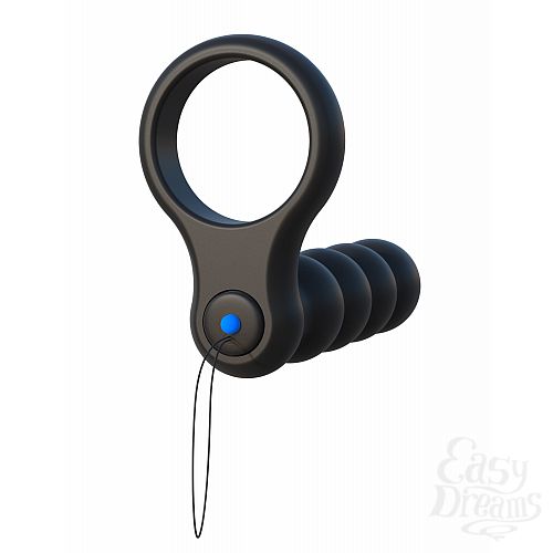 Фотография 4  Эрекционное кольцо с анальным фаллоимитатором с вибрацией C-Ring от Pipedream, 2 см 