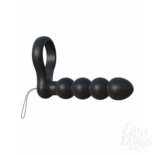 Фотография 5  Эрекционное кольцо с анальным фаллоимитатором с вибрацией C-Ring от Pipedream, 2 см 