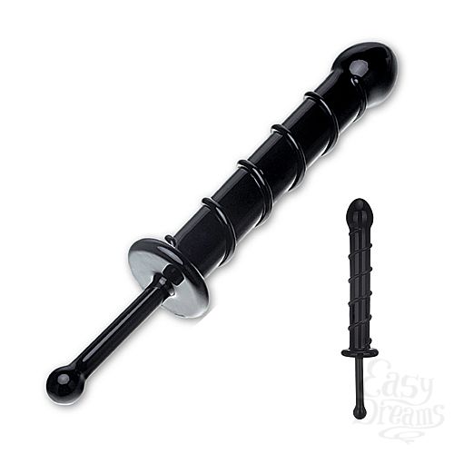 ���������� 2  ������ � ������ ������ BLACK SWIRL LOVE WAND GLAS-121
