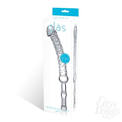 ���������� 3  ������ �� ������ � �������� CURVE TEXTURED LOVE WAND GLAS-14
