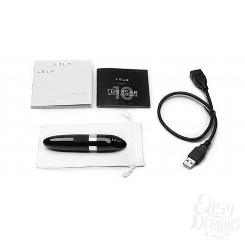 Фотография 4:  Черный вибратор Mia Black с зарядкой от USB (LELO) Фотография 4  Черный вибратор Mia Black с зарядкой от USB (LELO)