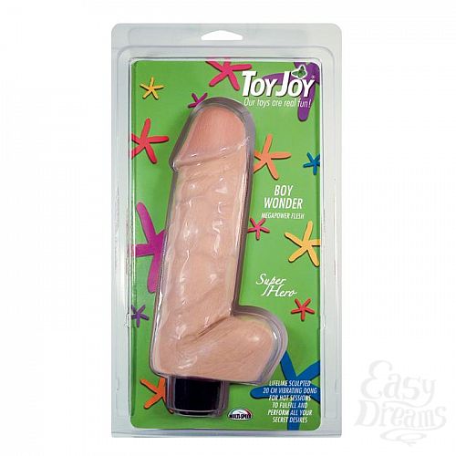  1:   BOY WONDER 20 CM VIBR.DONG FLESH 9548TJ