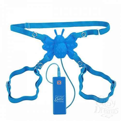  2  - Posh 10-Function Silicone Butterfly Blue 0601-80BXSE