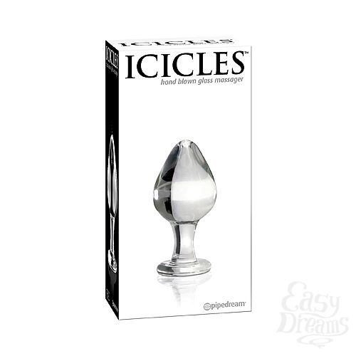 Фотография 1:  Анальный стимулятор ICICLES № 25 из стекла