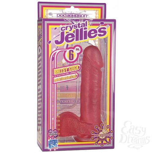 Фотография 2   Фаллос розовый CRYSTAL JELLIES 6in