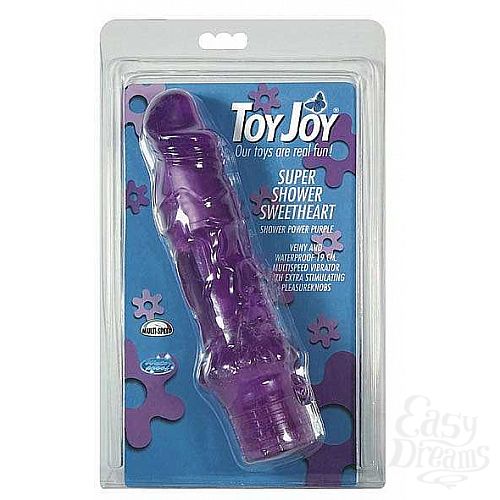 Фотография 1:  Вибратор Super Shower Sweetheart - Shower Power Purple