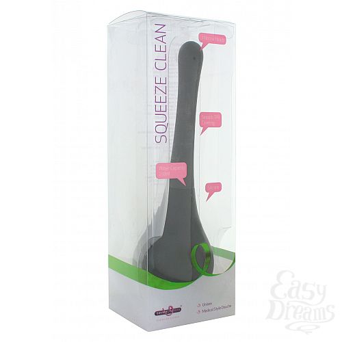 Фотография 1:  Анальный душ SQUEEZE CLEAN BLACK F069B1F069B1SC