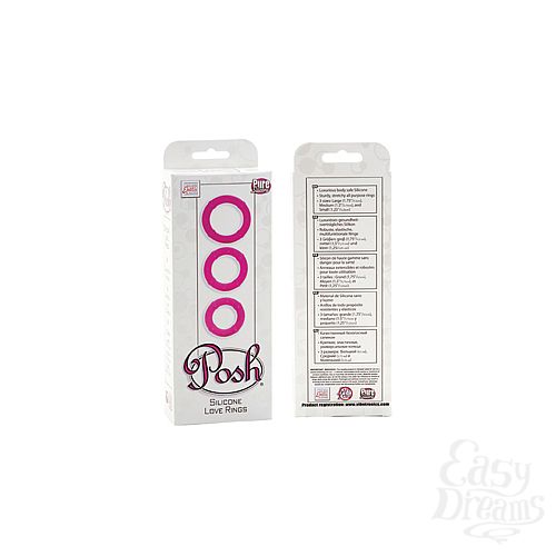 ���������� 3  ����� ����������� ����� Posh Silicone Love Rings �������