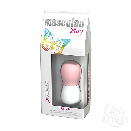 Фотография 1:  Тренажер Кегеля - вагинальные шарики Masculan Play оK-Balls  весом 42г.
