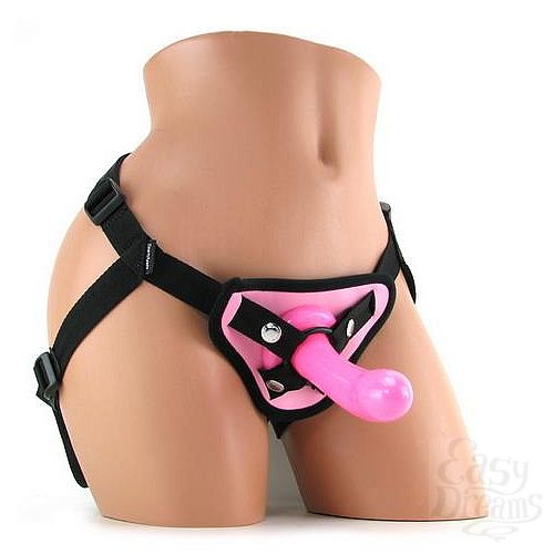 1:   S&M Strap-On With Dildo Pink
