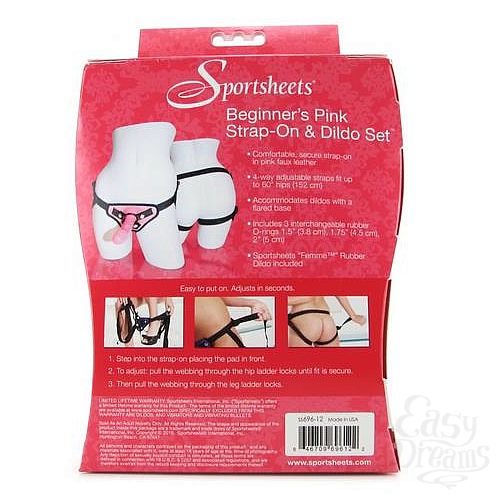  5   S&M Strap-On With Dildo Pink