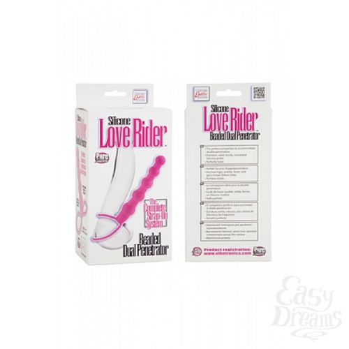 ���������� 3  ������� �� ����� Silicone Love Rider Beaded Dual Penetrator �������