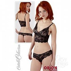 Кокетливый комплект: кружевной топ и трусики-стринг Кокетливый комплект: кружевной топ и трусики-стринг