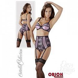 Романтичный комплект Дита : бюстгальтер и трусики-пояс Романтичный комплект Дита : бюстгальтер и трусики-пояс