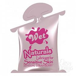 Гель-лубрикант на водной основе Wet Naturals Sensual Strawberry - 10 мл. Гель-лубрикант на водной основе Wet Naturals Sensual Strawberry - 10 мл.