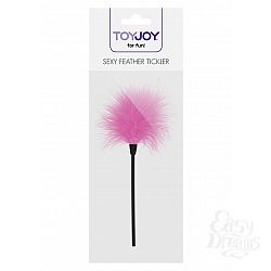 Кисточка для игр SEXY FEATHER TICKLER PINK 10231TJ Кисточка для игр SEXY FEATHER TICKLER PINK 10231TJ