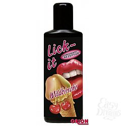 Съедобная смазка Lick It со вкусом вишни - 100 мл. Съедобная смазка Lick It со вкусом вишни - 100 мл.