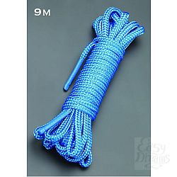 Голубая веревка для связывания - 9 м. Голубая веревка для связывания - 9 м.