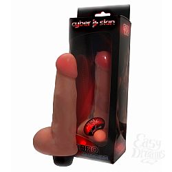 Вибратор с яркой головкой - 17 см, Телесный Вибратор с яркой головкой - 17 см, Телесный