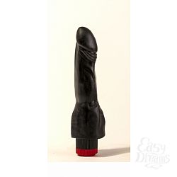 Черный вибратор с утолщением - 19 см, Черный Черный вибратор с утолщением - 19 см, Черный