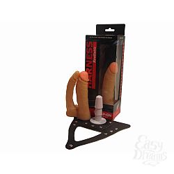 Двойной страпон Харнес в подарочной упаковке, 15 см., Телесный Двойной страпон Харнес в подарочной упаковке, 15 см., Телесный