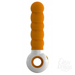 Вибратор O-zone оранжево-белый 18 см Вибратор O-zone оранжево-белый 18 см