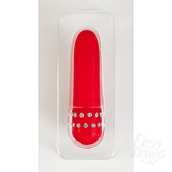 Вибратор с украшением, красный Вибратор с украшением, красный