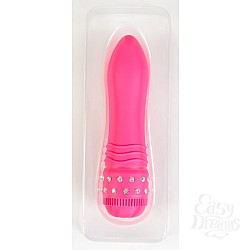 Вибратор с украшением, розовый Вибратор с украшением, розовый